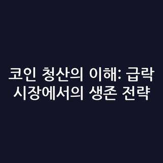 코인 청산의 이해: 급락 시장에서의 생존 전략 코인 청산의 이해: 급락 시장에서의 생존 전략