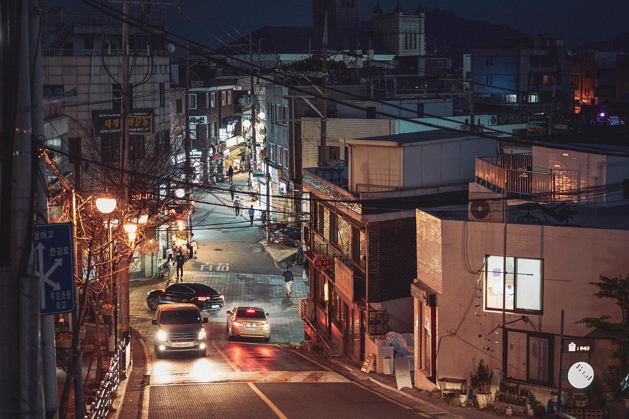 대한민국과 브라질 국기가 나란히 걸려 있는 모습으로 두 나라의 우정을 상징