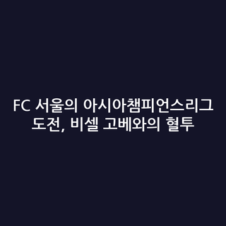 FC 서울의 아시아챔피언스리그 도전, 비셀 고베와의 혈투