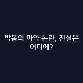 박봄의 마약 논란, 진실은 어디에?