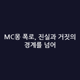 MC몽 폭로, 진실과 거짓의 경계를 넘어