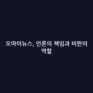 오마이뉴스, 언론의 책임과 비판의 역할