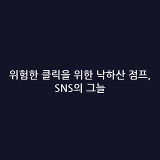 위험한 클릭을 위한 낙하산 점프, SNS의 그늘